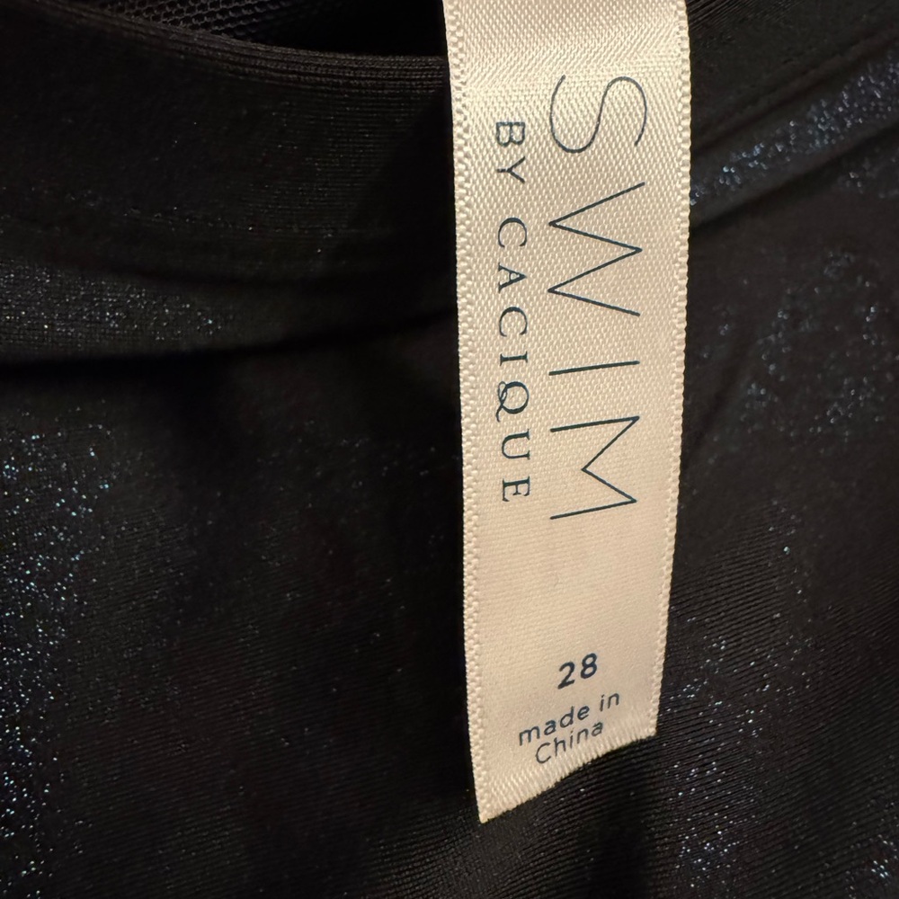 Cacique Black Shimmer Swimwear - Picture 2 of 9
